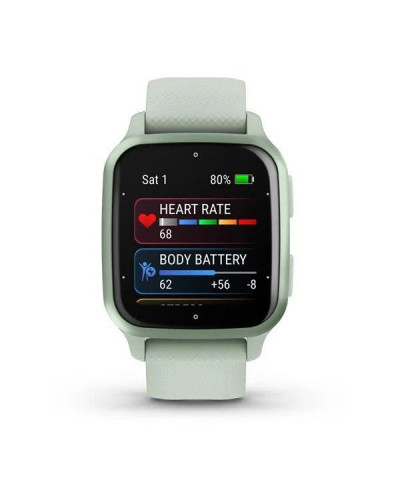 Смарт-годинник Garmin Venu Sq 2 Metallic Mint Aluminum Bezel with Cool Mint Case and Silicone Band (010-02701-02/12/82)