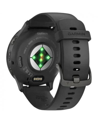 Смарт-годинник Garmin Venu 3 Slate Stainless Steel Bezel with Black Case and Silicone Band (010-02784-01/51)