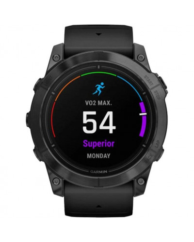 Смарт-годинник Garmin Epix Pro Gen 2 Sapphire 51mm Carbon G. DLC Tit. with Black Band (010-02804-00/01/53)