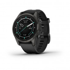 Смарт-годинник Garmin Epix Pro Gen 2 Sapphire 42mm Carbon G. DLC Ti. with Black Band (010-02802-14/15)