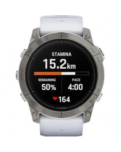 Смарт-годинник Garmin Epix Pro Gen 2 Sapphire 51mm Titanium w. Whitestone Band (010-02804-10/11)