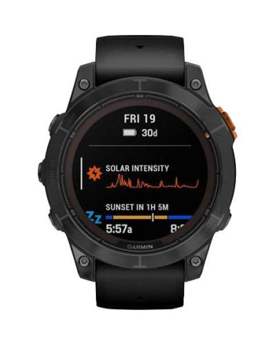 Смарт-годинник Garmin Fenix 7 Pro Solar Slate Gray w. Black Band (010-02777-00/01)