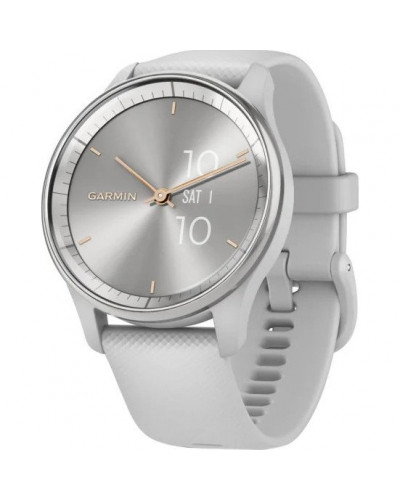 Смарт-годинник Garmin Vivomove Trend Silver S. Steel Bezel w. Mist Gray Case and S. Band (010-02665-03)