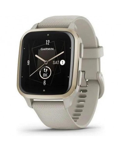 Смарт-годинник Garmin Venu Sq 2 – Music Edition Cream Gold Al. Bezel w. French Gray Case and S. Band (0010-02700-02/12/82)