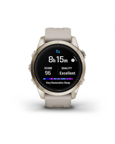 Смарт-годинник Garmin Epix Pro Gen 2 Sapphire 42mm Soft Gold w. Light S. Band (010-02802-10/11)