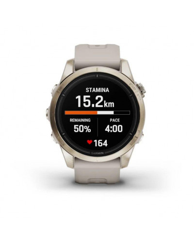 Смарт-часы Garmin Epix Pro Gen 2 Sapphire 42mm Soft Gold w. Light S. Band (010-02802-10/11)