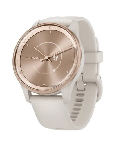 Смарт-годинник Garmin Vivomove Trend Cream Gold S. Steel Bezel w. F. Gray Case and S. Band (010-02665-02)