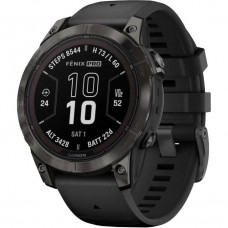 Смарт-годинник Garmin Fenix 7 Pro Sapphire Solar Carbon G. DLC Tit. with Black Band (010-02777-10/11/54)