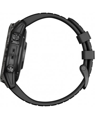 Смарт-годинник Garmin Fenix 7 Pro Sapphire Solar Carbon G. DLC Tit. with Black Band (010-02777-10/11/54)