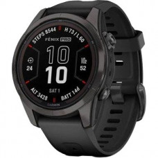 Смарт-годинник Garmin Fenix 7S Pro Sapphire Solar Carbon G. DLC Tit. with Black Band (010-02776-10/11/54)