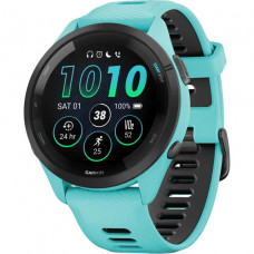 Смарт-годинник Garmin Forerunner 265 Black Bezel w. Aqua Case and Aqua/Black Silicone Band (010-02810-02/12/52)