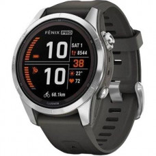 Смарт-годинник Garmin Fenix 7S Pro Solar Silver w. Graphite Band (010-02776-00/01)