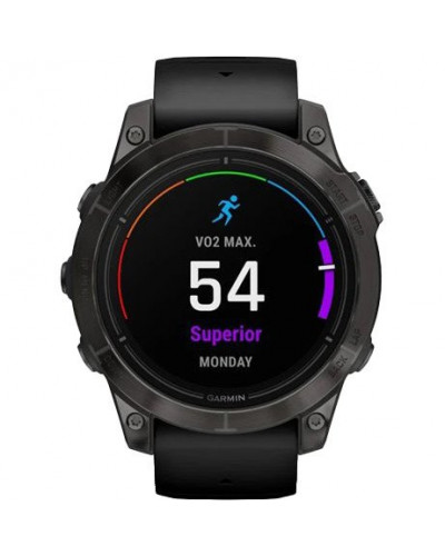 Смарт-годинник Garmin Epix Pro Gen 2 Sapphire 47mm Carbon G. DLC Tit. with Black Band (010-02803-10/11/54)