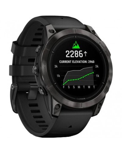 Смарт-годинник Garmin Epix Pro Gen 2 Sapphire 47mm Carbon G. DLC Tit. with Black Band (010-02803-10/11/54)