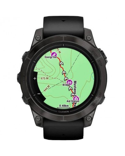 Смарт-годинник Garmin Epix Pro Gen 2 Sapphire 47mm Carbon G. DLC Tit. with Black Band (010-02803-10/11/54)