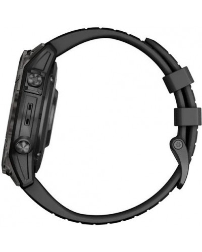 Смарт-годинник Garmin Epix Pro Gen 2 Sapphire 47mm Carbon G. DLC Tit. with Black Band (010-02803-10/11/54)