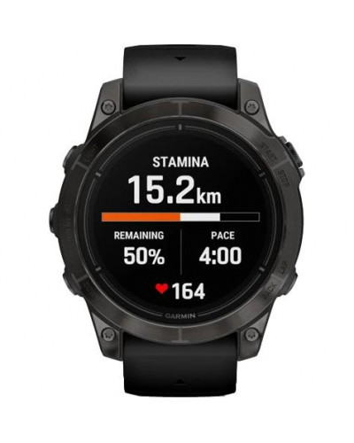 Смарт-годинник Garmin Epix Pro Gen 2 Sapphire 47mm Carbon G. DLC Tit. with Black Band (010-02803-10/11/54)