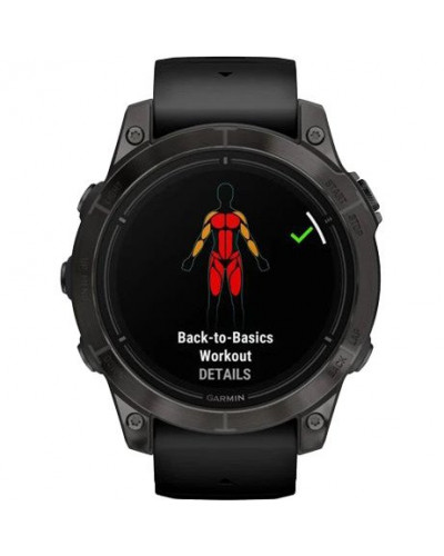 Смарт-годинник Garmin Epix Pro Gen 2 Sapphire 47mm Carbon G. DLC Tit. with Black Band (010-02803-10/11/54)