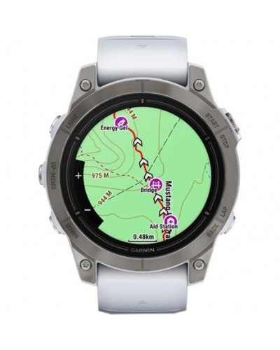 Смарт-годинник Garmin Epix Pro Gen 2 Sapphire 47mm Titanium w. Whitestone Band (010-02803-20/21)