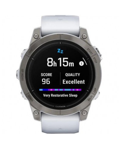 Смарт-годинник Garmin Epix Pro Gen 2 Sapphire 47mm Titanium w. Whitestone Band (010-02803-20/21)