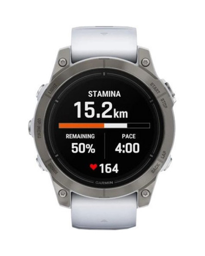 Смарт-годинник Garmin Epix Pro Gen 2 Sapphire 47mm Titanium w. Whitestone Band (010-02803-20/21)