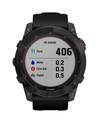 Смарт-годинник Garmin Fenix 7X Solar Slate Gray with Black Band (010-02541-00/01/0A)