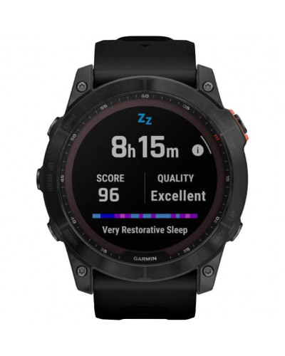 Смарт-годинник Garmin Fenix 7X Solar Slate Gray with Black Band (010-02541-00/01/0A)