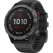 Смарт-годинник Garmin Fenix 6 Pro Solar Edition Slate Gray With Black Band (010-02410-15/14)