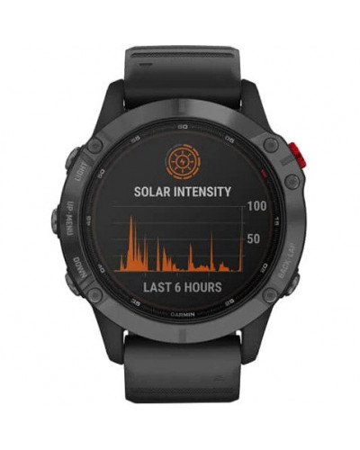 Смарт-годинник Garmin Fenix 6 Pro Solar Edition Slate Gray With Black Band (010-02410-15/14)