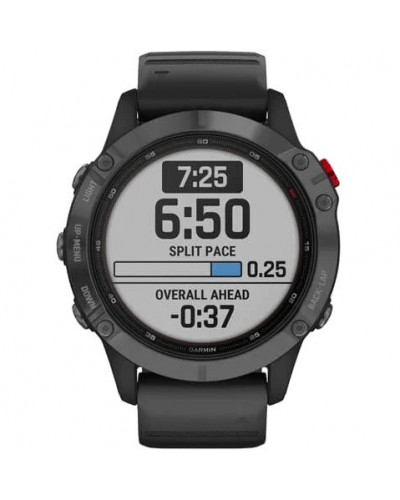 Смарт-годинник Garmin Fenix 6 Pro Solar Edition Slate Gray With Black Band (010-02410-15/14)