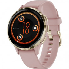 Смарт-годинник Garmin Venu 3S Soft Gold S. Steel Bezel w. Dust Rose Case and S. Band (010-02785-03/53)