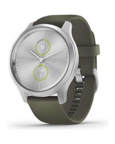 Смарт-часы Garmin vivomove Style Silver-Moss Green Silicone (010-02240-21)