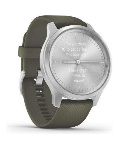 Смарт-часы Garmin vivomove Style Silver-Moss Green Silicone (010-02240-21)