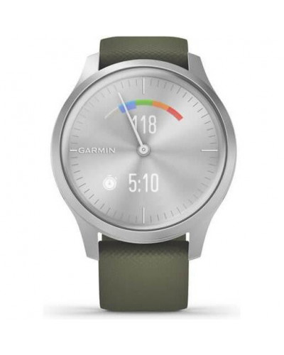 Смарт-часы Garmin vivomove Style Silver-Moss Green Silicone (010-02240-21)