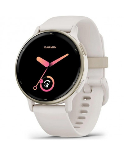 Смарт-годинник Garmin vivoactive 5 Cream Gold Aluminum Bezel with Ivory Case and Silicone Band (010-02862-11)