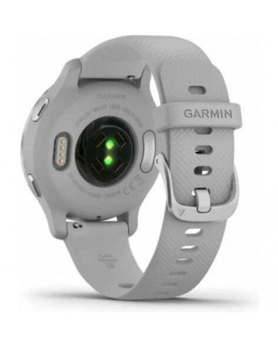 Смарт-годинник Garmin Venu 2S Silver Stainless Steel Bezel with Mist Gray Case and Silicone Band (010-02429-12/02)