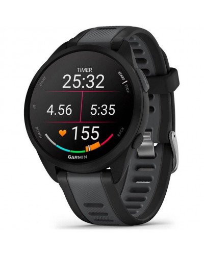 Смарт-годинник Garmin Forerunner 165 Music Black/Slate Gray (010-02863-30/B0)