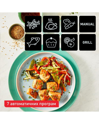 Мультипіч (аерофритюрниця) Tefal Dual Easy Fry & Grill Air Fryer EY905D10