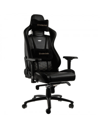 Комп'ютерне крісло для геймера Noblechairs Epic PU leather black/gold (NBL-PU-GOL-002)