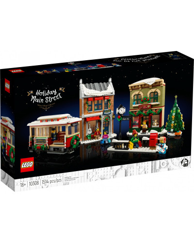 Блоковый конструктор LEGO Icons Holiday Main Street (10308)