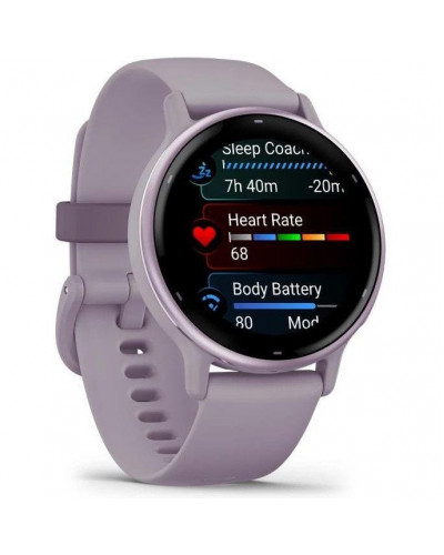 Смарт-годинник Garmin vivoactive 5 Metallic Orchid Aluminum Bezel with Orchid Case and Silicone (010-02862-13/53)