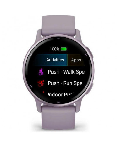 Смарт-годинник Garmin vivoactive 5 Metallic Orchid Aluminum Bezel with Orchid Case and Silicone (010-02862-13/53)