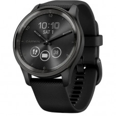 Смарт-годинник Garmin Vivomove Trend Slate S. Steel Bezel with Black Case and S. Band (010-02665-00)