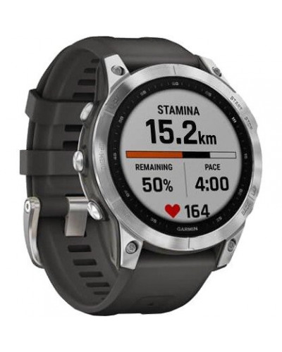 Смарт-годинник Garmin Fenix 7 Silver with Graphite Band (010-02540-00/01)