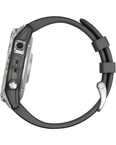 Смарт-годинник Garmin Fenix 7 Silver with Graphite Band (010-02540-00/01)