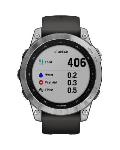 Смарт-годинник Garmin Fenix 7 Silver with Graphite Band (010-02540-00/01)