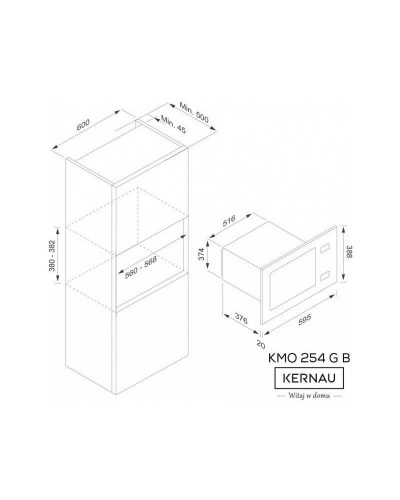 Мікрохвильовка з грилем KERNAU KMO 254 G B