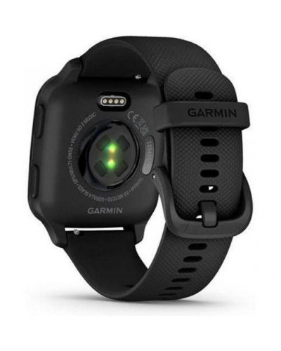 Смарт-годинник Garmin Venu Sq 2 – Music Edition Slate Aluminum Bezel with Black Case and Silicone Band (010-02700-00/10/80)