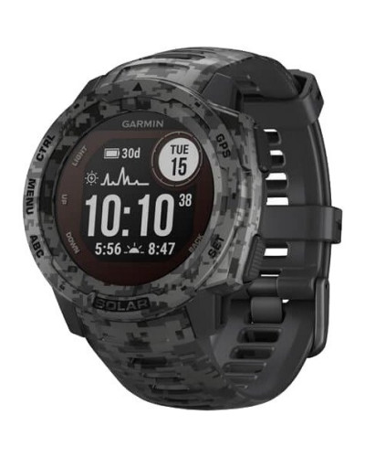 Смарт-годинник Garmin Instinct Solar Graphite Camo (010-02293-05/010-02293-15)