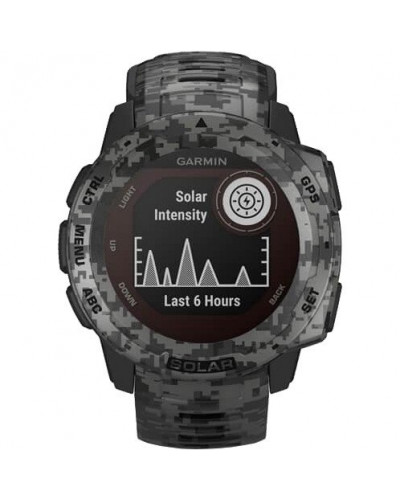 Смарт-годинник Garmin Instinct Solar Graphite Camo (010-02293-05/010-02293-15)